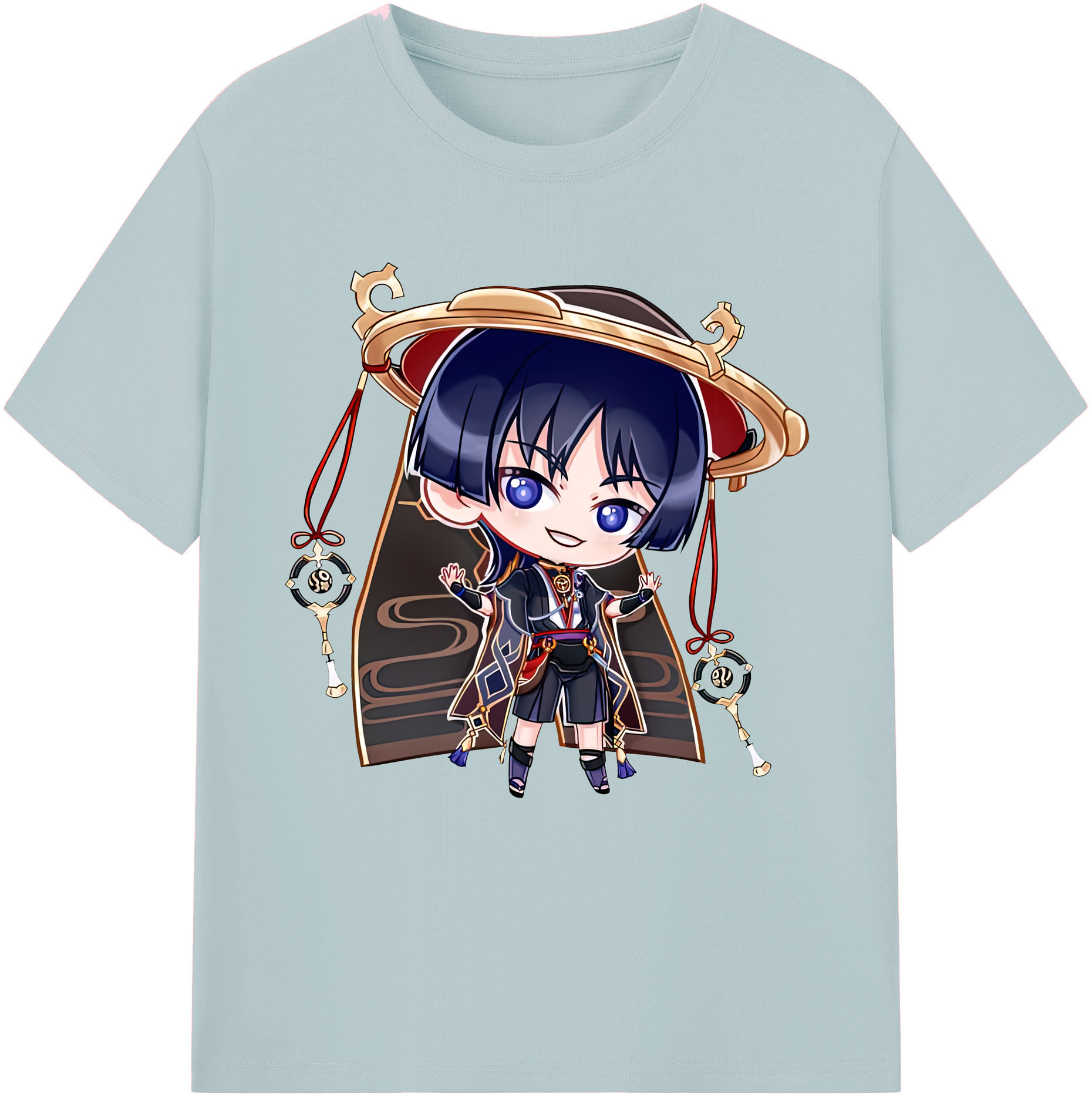 げんし神 さんペい genshin Sanpei 綿100％半袖Tシャツ（フロントプリント）